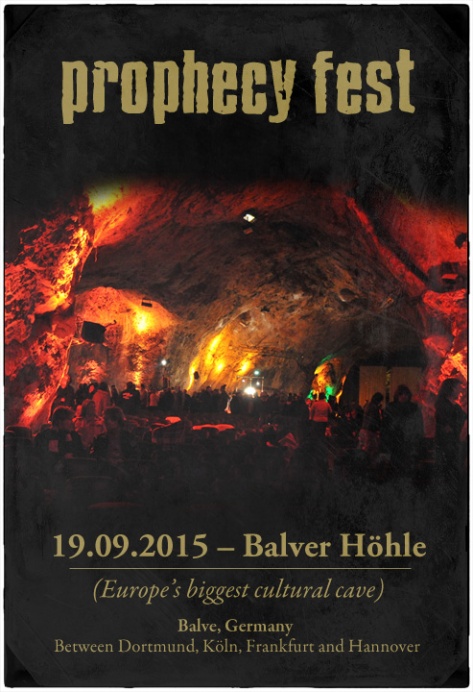 Cartel promocional del Prophecy Festival (19 Septiembre 2015)