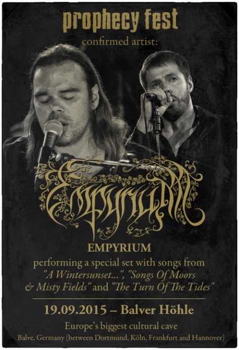 Empyrium, primera confirmación para el Prophecy Festival